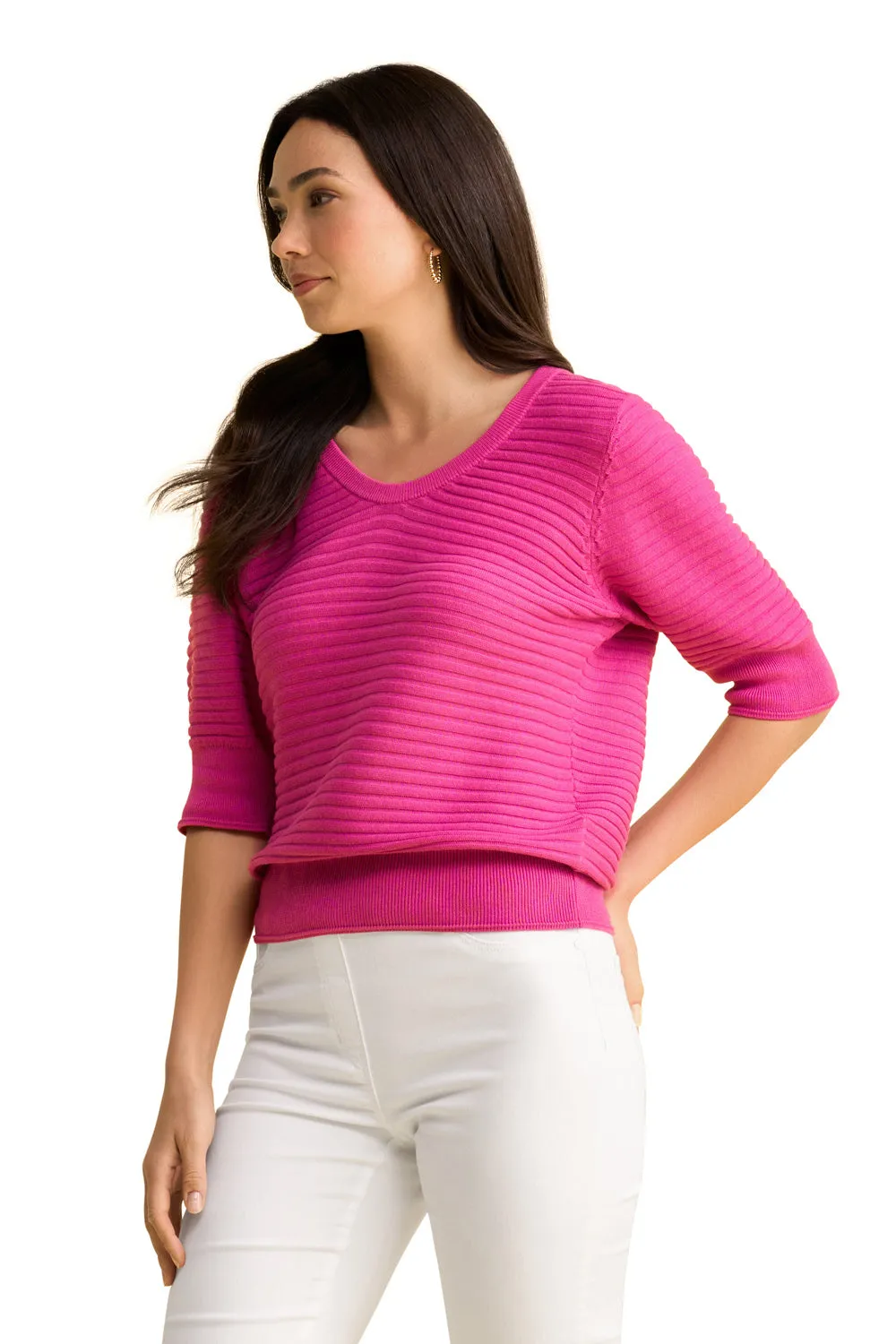 Half Sleeve Knit Top