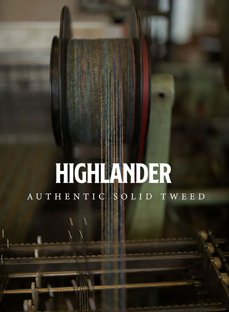 Highlander Blue Tweed Pea Coat