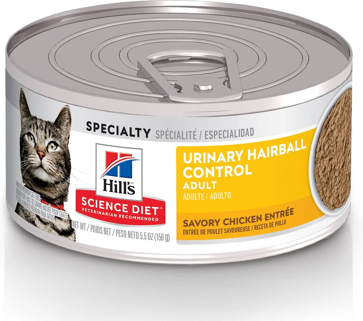 Hill's Science Diet Adult Urinary & Hairball Control Savory Chicken Canned Cat Food