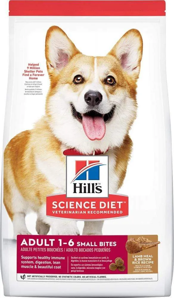 Hill's Science Diet Small Bites Lamb Meal & Brown Rice Recipe Dry Dog Food