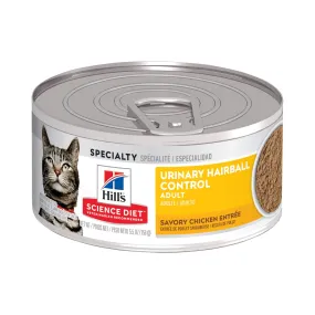 Hill's Science Diet Urinary Hairball Control Savory Chicken Entrée Adult Cat Canned