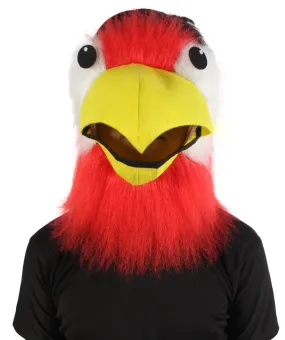 HPO Adult Unisex Furry Colorful Tucan Fur Mask| Best for Halloween and Cosplay| Flame-retardant Synthetic Fiber