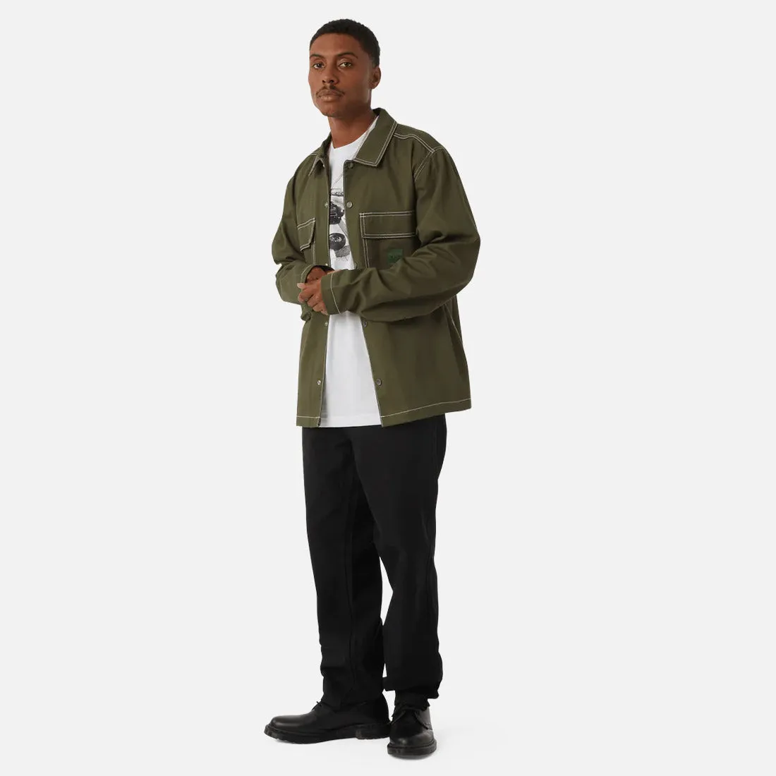 HUF Mason Shacket - Hunter Green