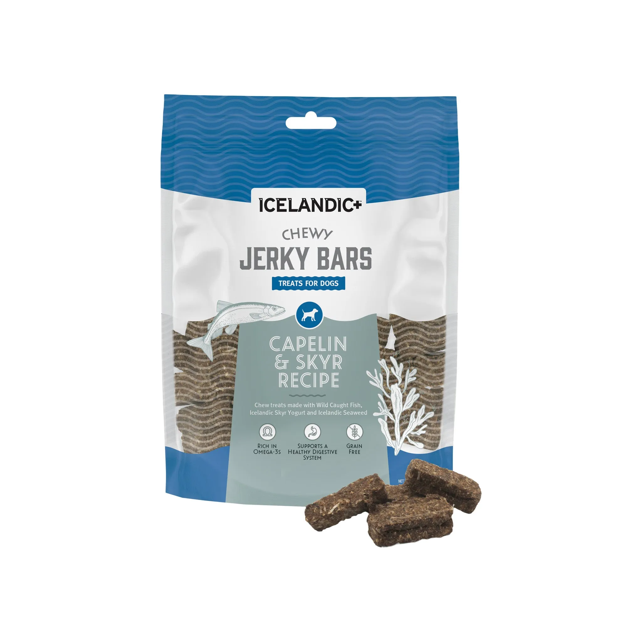 Icelandic  Fish Dog Treats Chewy Jerky Bars