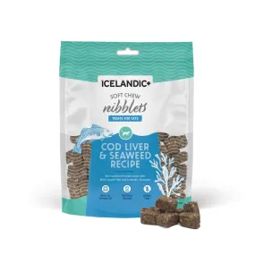 Icelandic ™ Soft Chew Nibblets Cod Liver & Seaweed Recipe Cat Treat