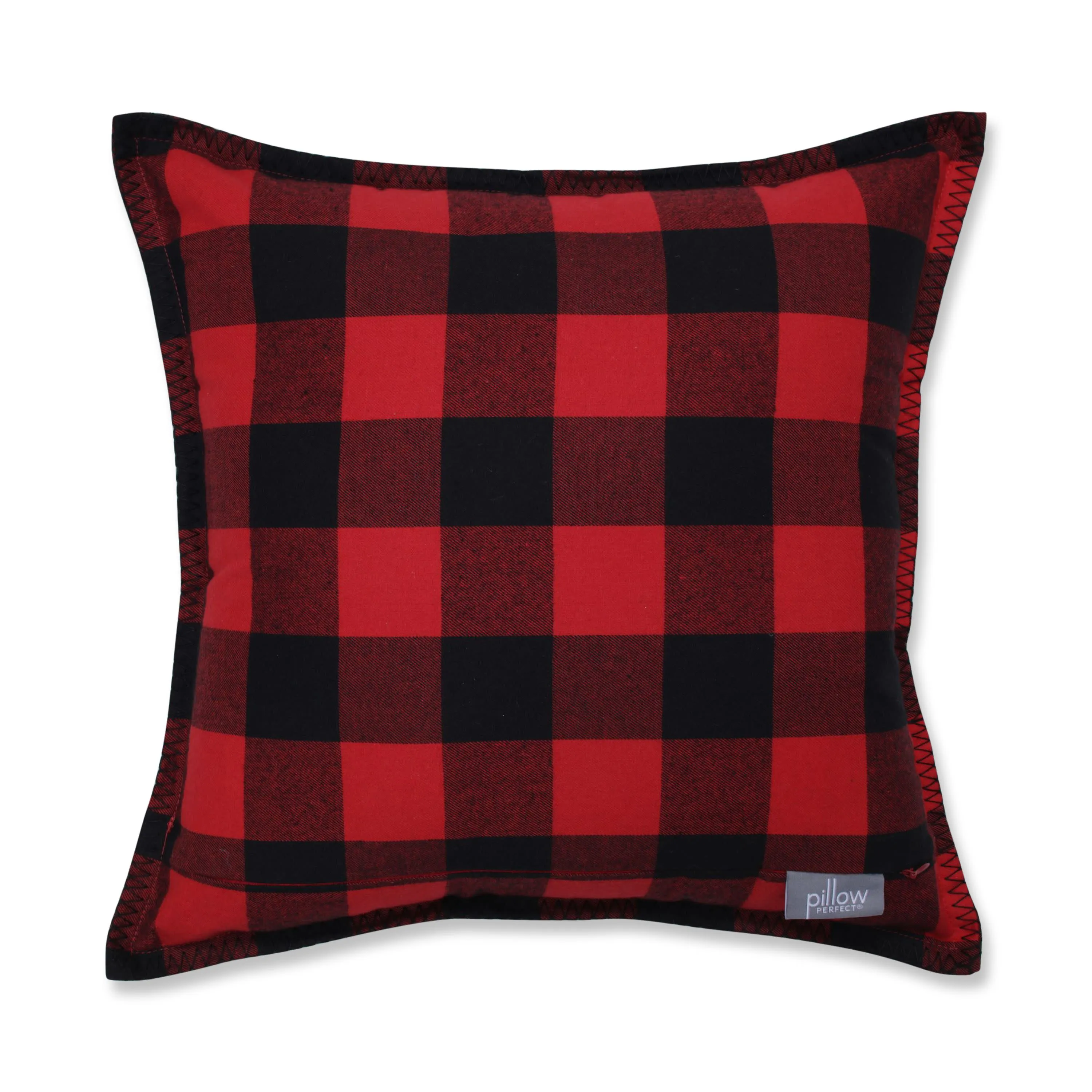 Indoor Christmas Buffalo Plaid A 16.5-inch Throw Pillow