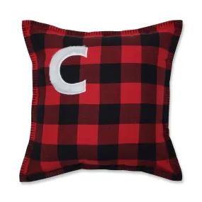 Indoor Christmas Buffalo Plaid C 16.5-inch Throw Pillow