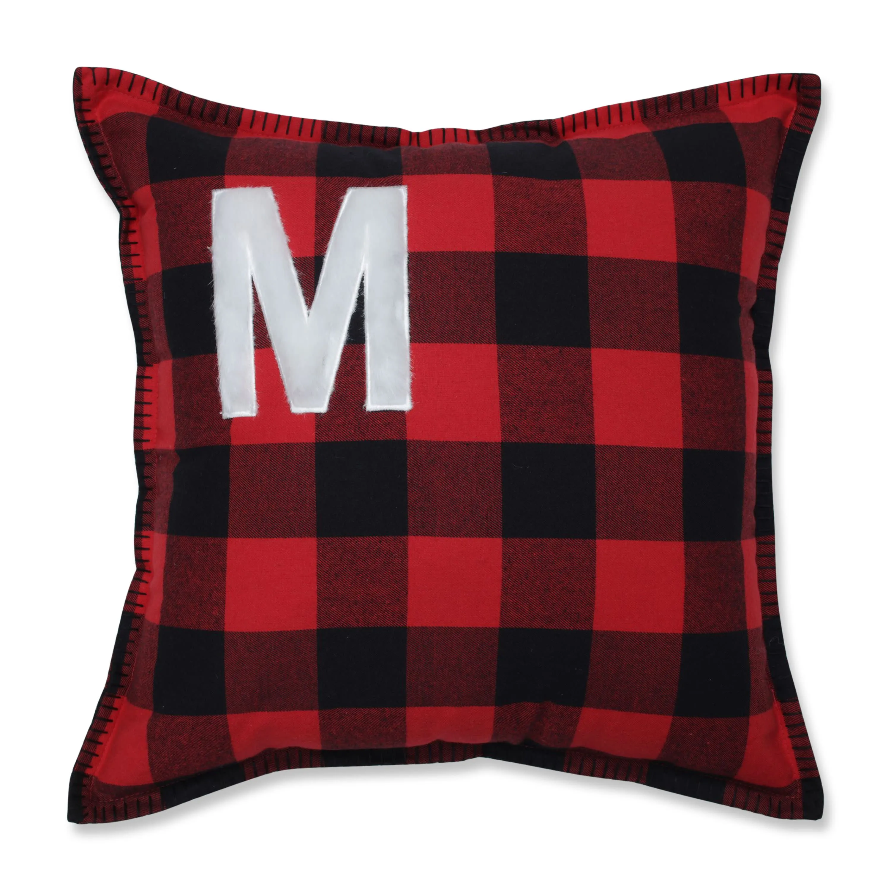 Indoor Christmas Buffalo Plaid M 16.5-inch Throw Pillow