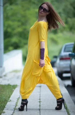 JORDAN Yellow Harem Jumpsuit