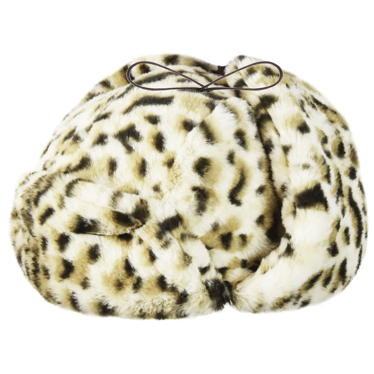 Kangol Snow Leopard Trapper Luxurious Faux Fur