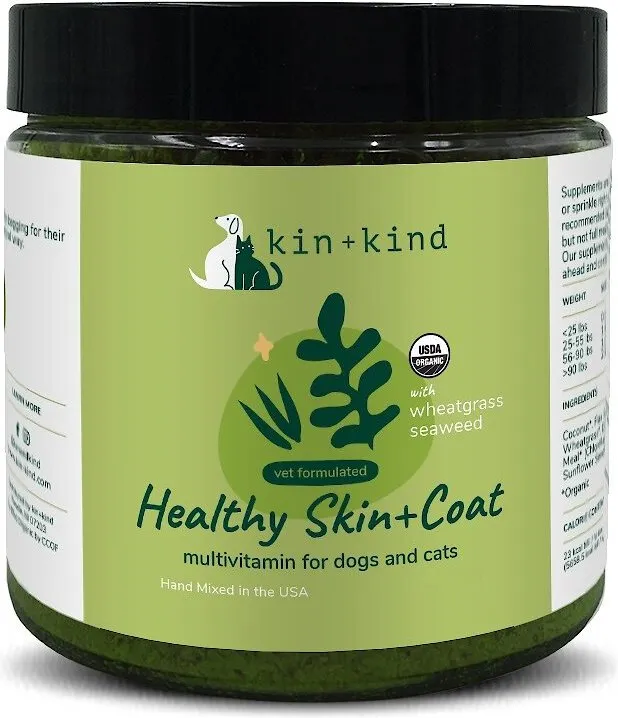 Kin   Kind Organic Healthy Skin & Coat Supplement 8 oz