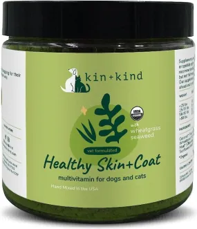 Kin   Kind Organic Healthy Skin & Coat Supplement 8 oz