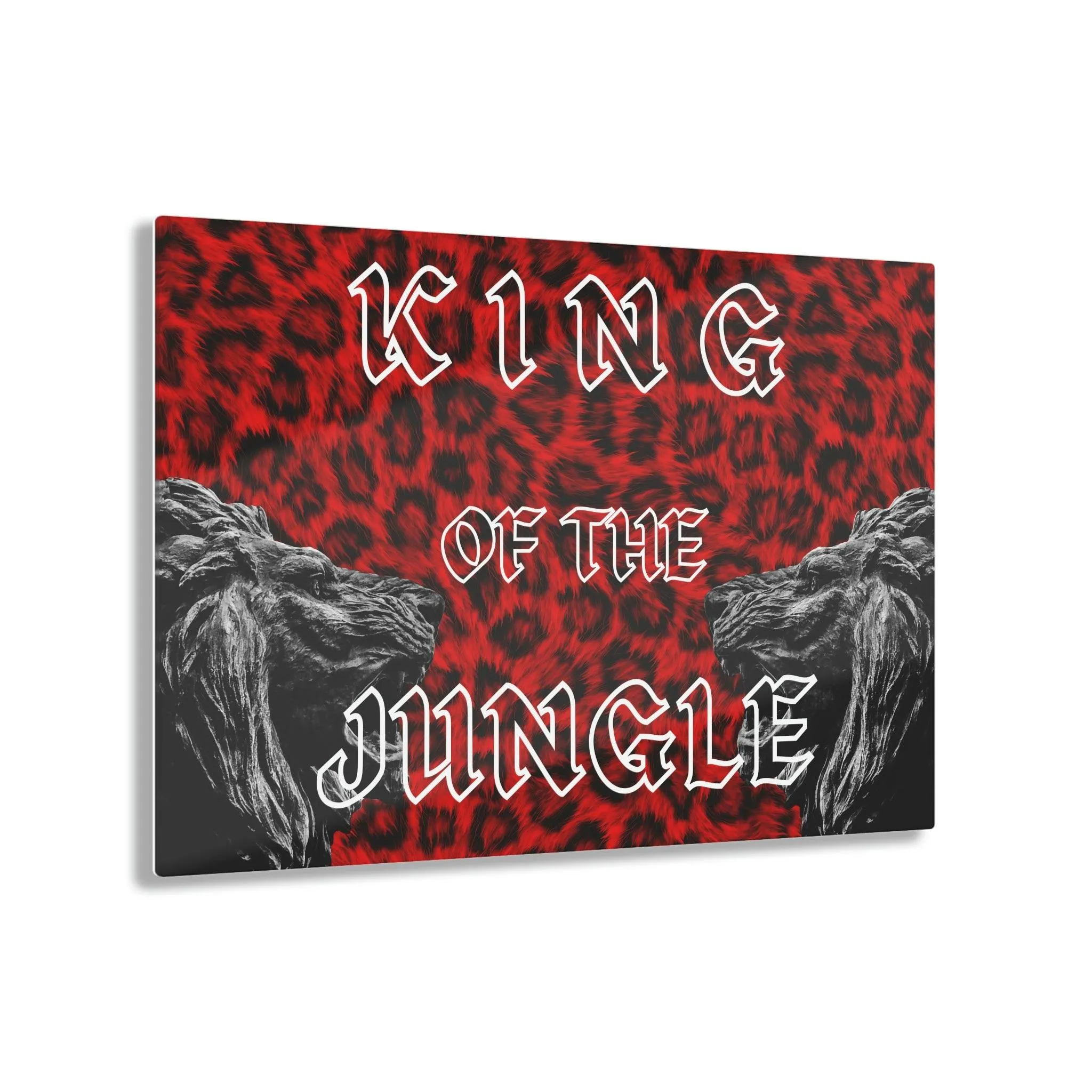 KING OF THE JUNGLE Acrylic Print Wall Art