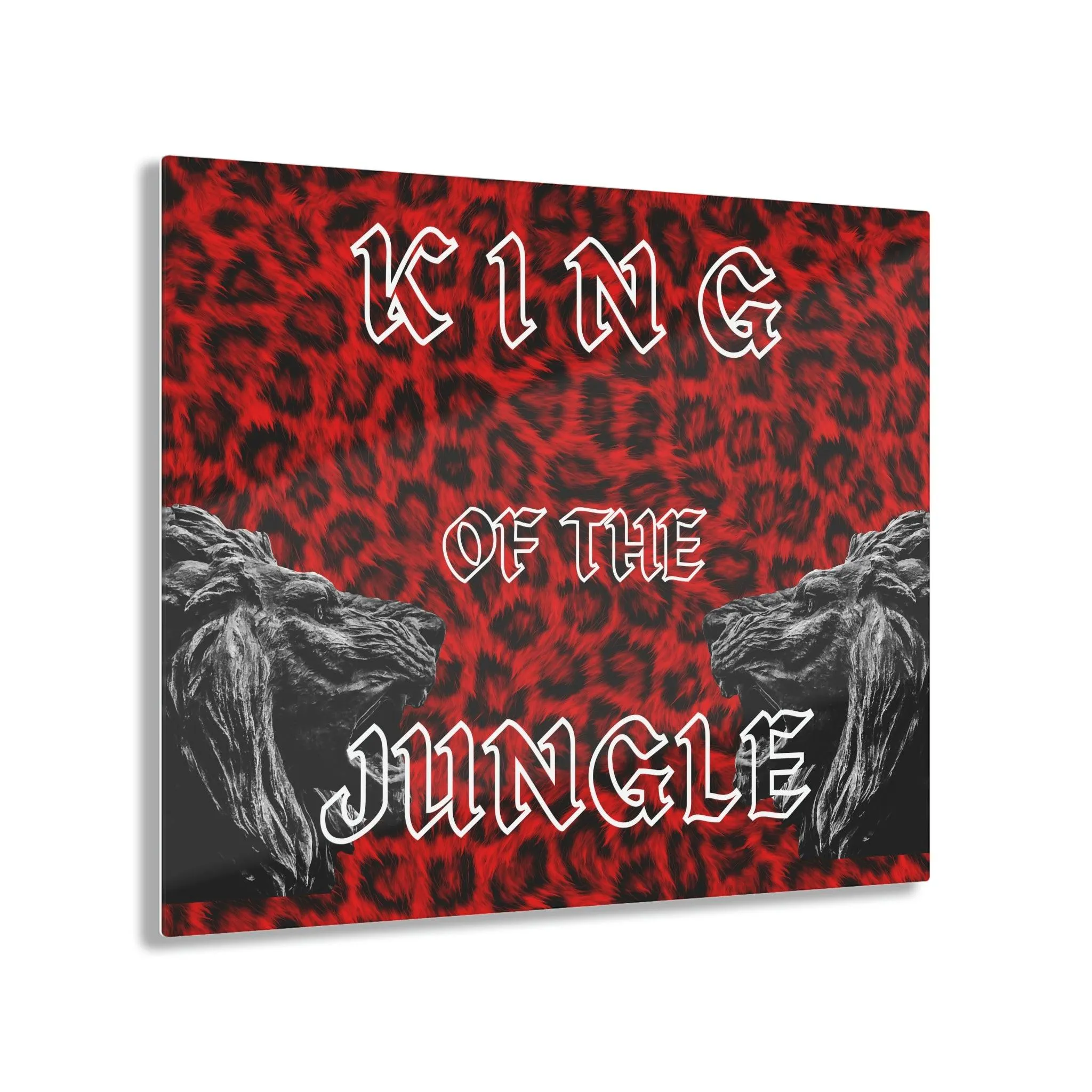 KING OF THE JUNGLE Acrylic Print Wall Art