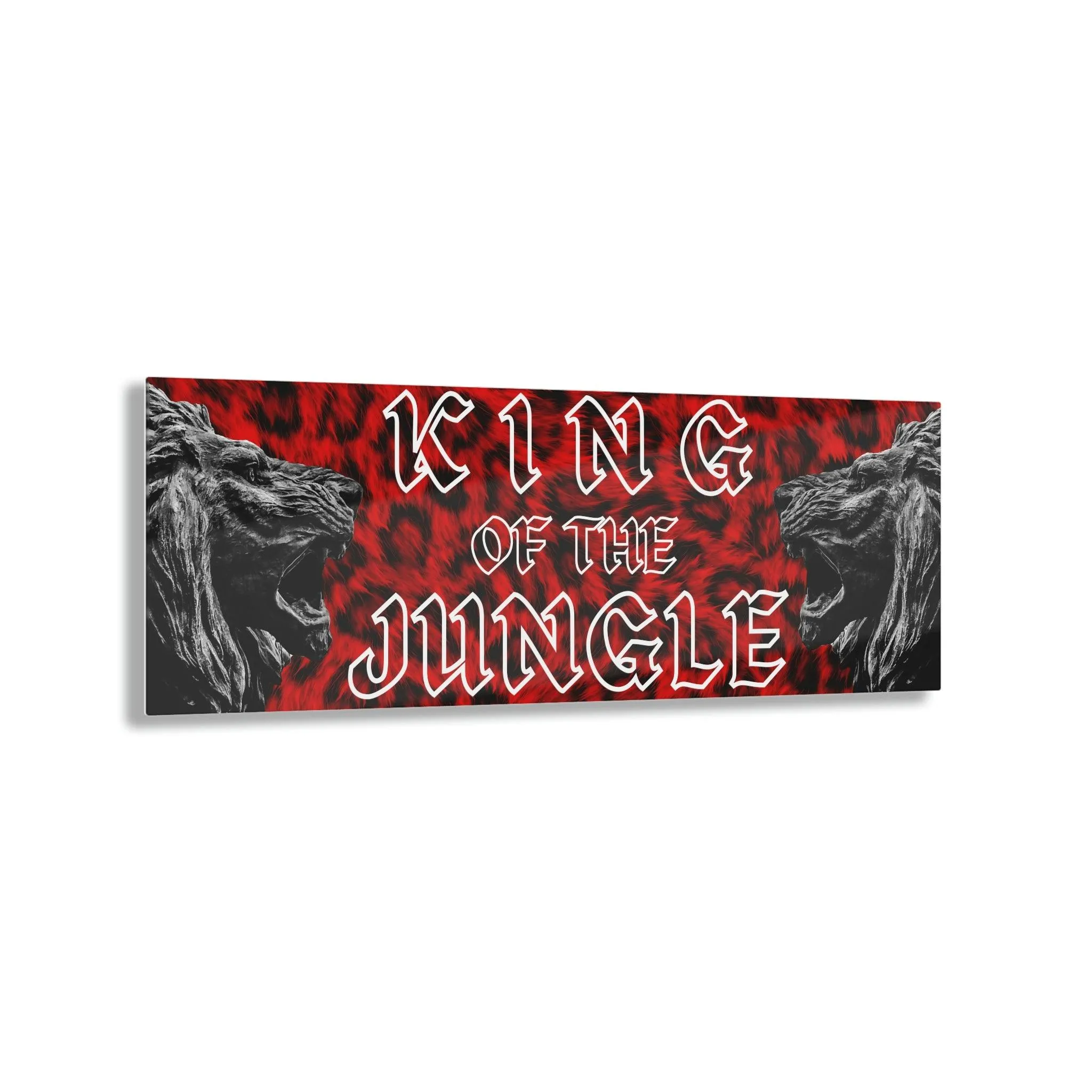 KING OF THE JUNGLE Acrylic Print Wall Art