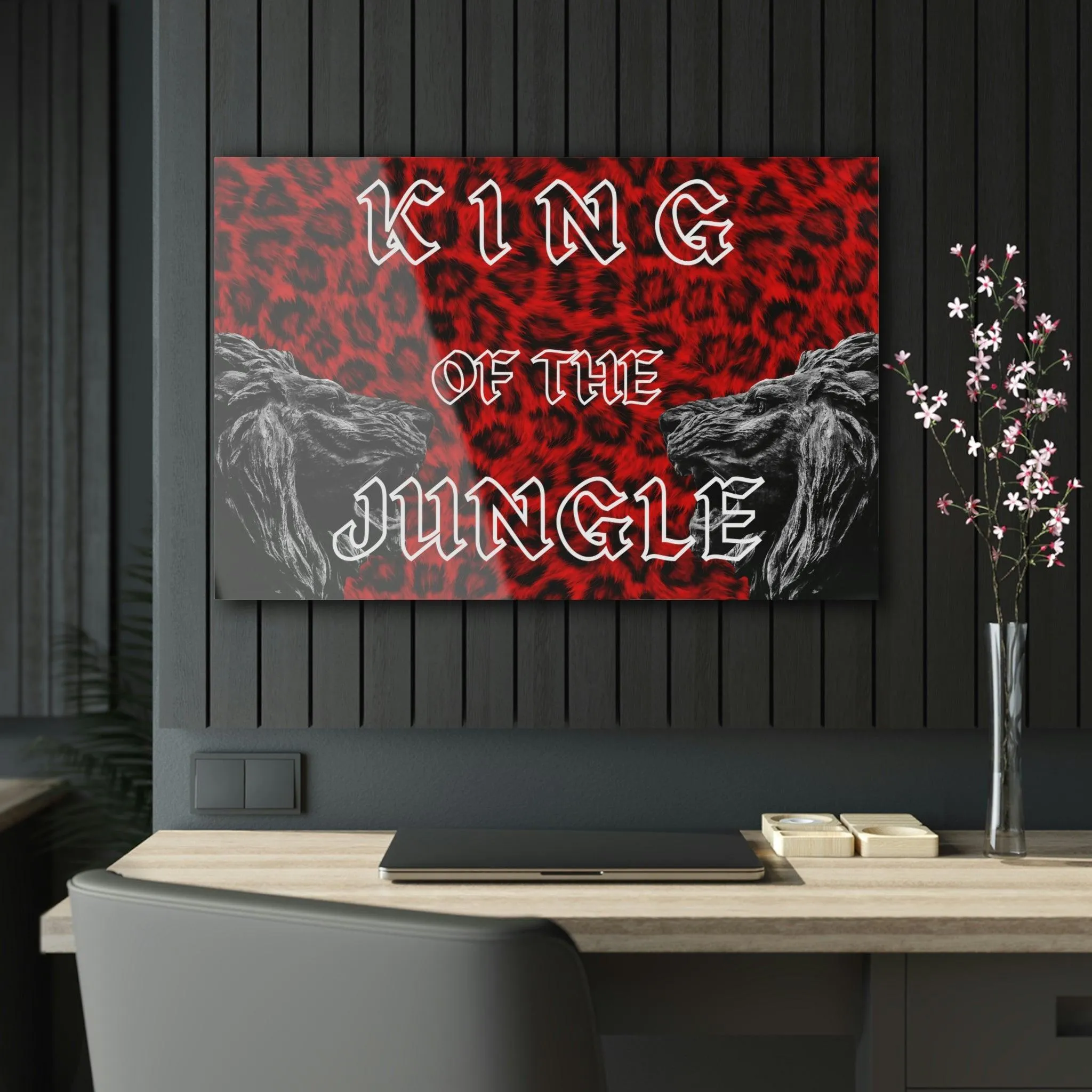 KING OF THE JUNGLE Acrylic Print Wall Art