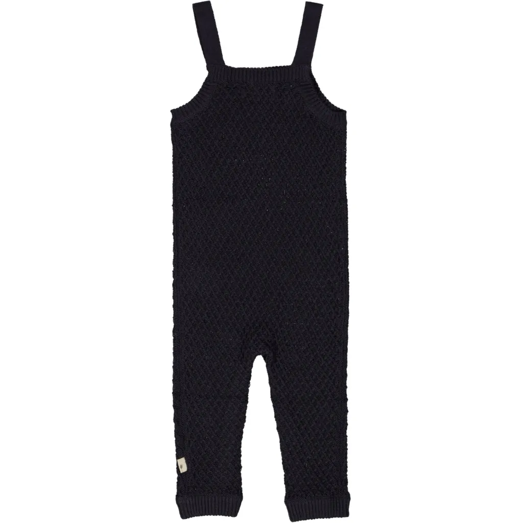 Knit Romper Bobbie - midnight blue