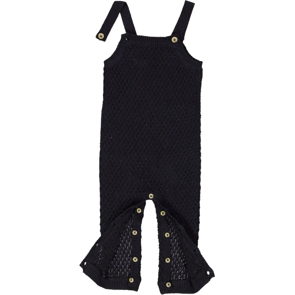 Knit Romper Bobbie - midnight blue