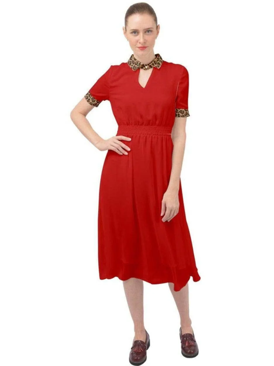 La Cheetah Ava 1940s Style Vintage Dress