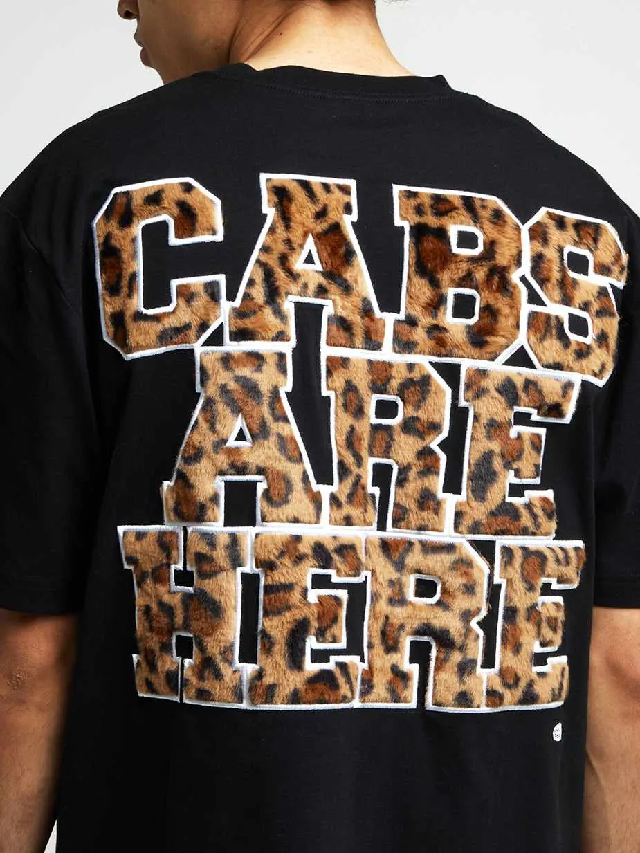 Leopard Cabs Are Here Black Tee