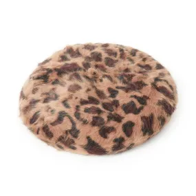 LEOPARD KNIT BERET