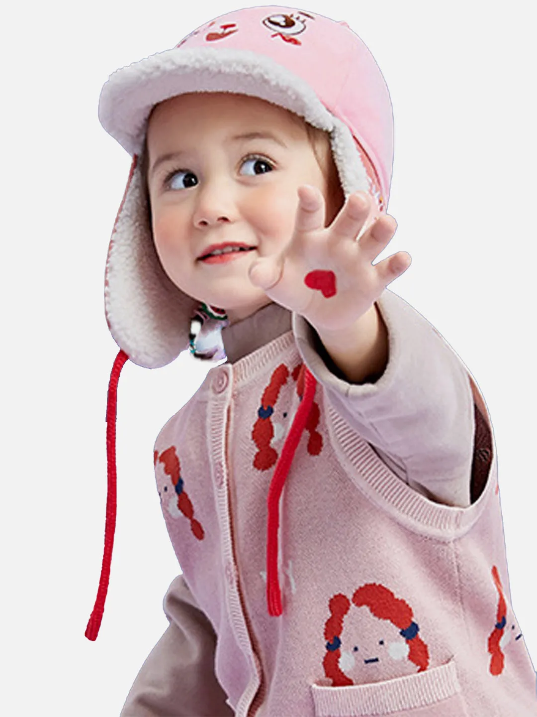 Little Surprise Box Ear Covering 3d winter Cap for Kids