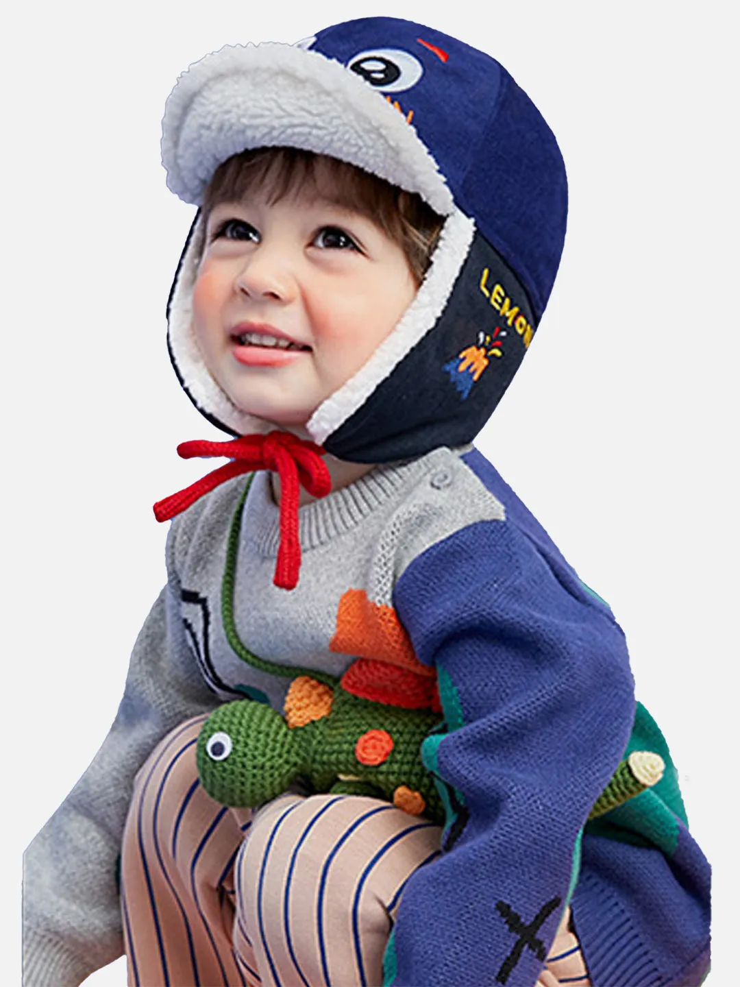 Little Surprise Box Ear Covering 3d winter Cap for Kids