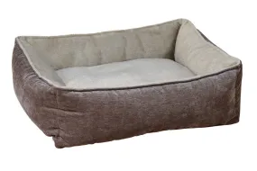 Lounger - Scoop Bed - Fawn Faux Fur