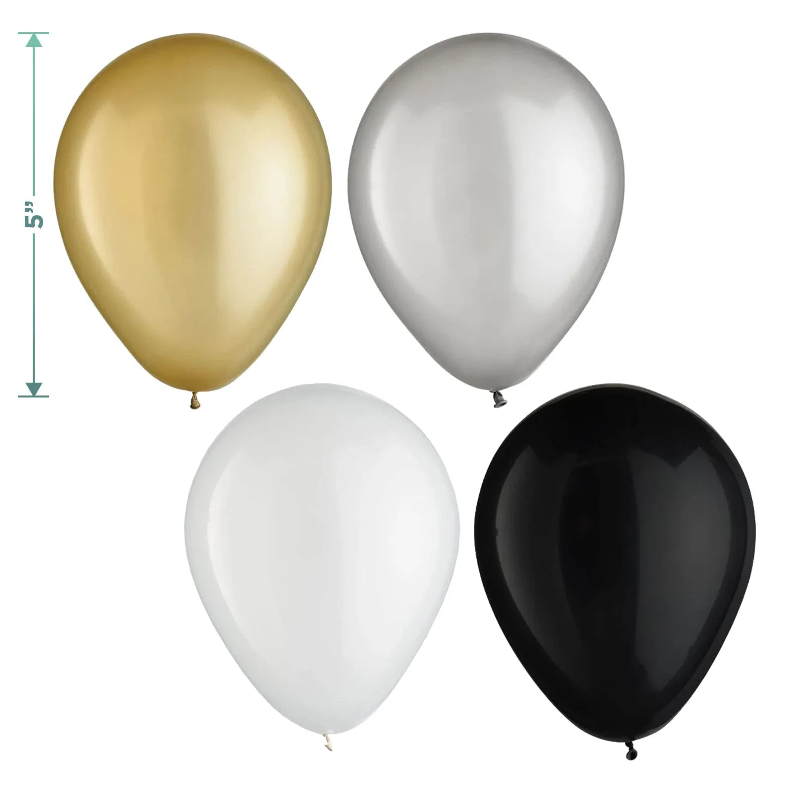 Luxe Leopard Dessert Party Paper Dessert Plates, Napkins, Cups, and Pearlized Mini Balloons (Serves 16)