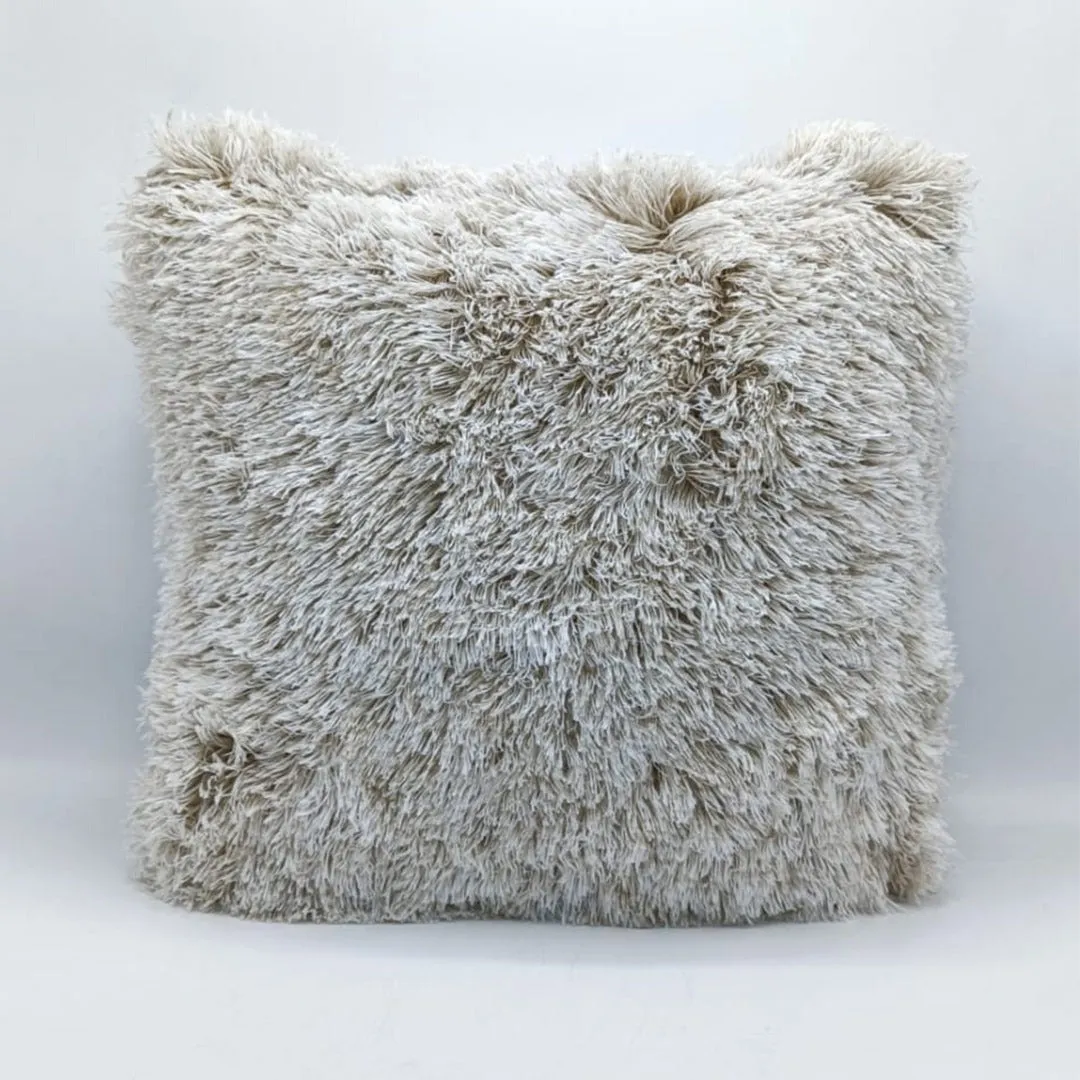 Luxury Long Fur Plush Cushion 16 x 16 inches 1040493