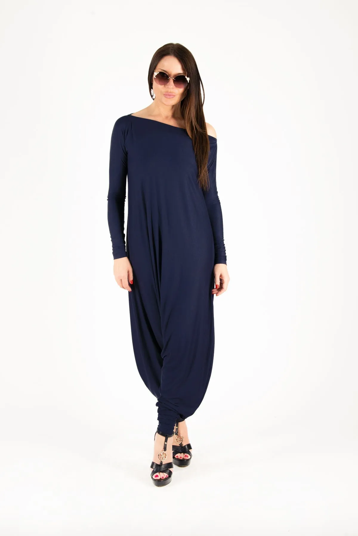 MARLA Long Sleeve Harem Jumpsuit