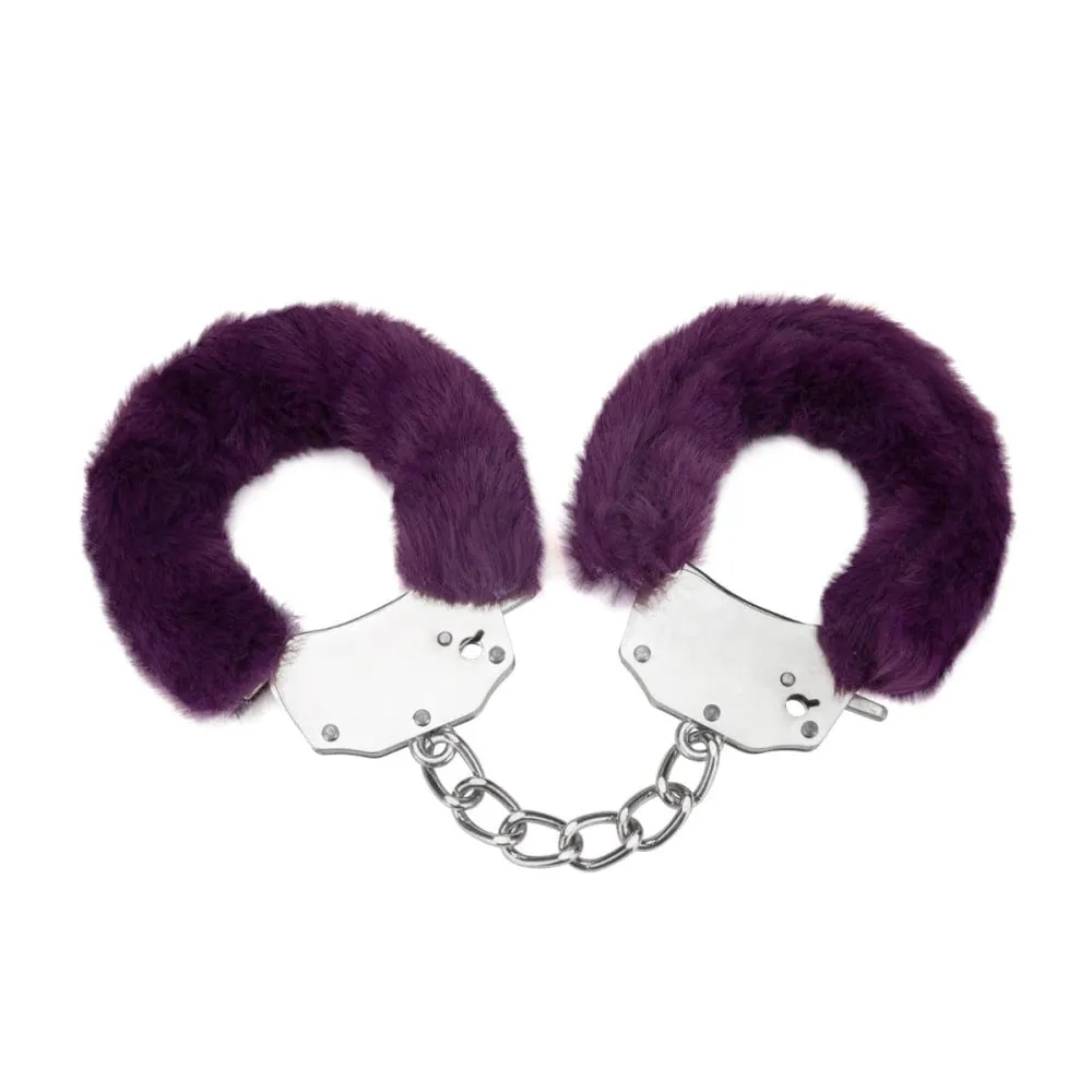 Me You Us Furry Handcuffs Purple