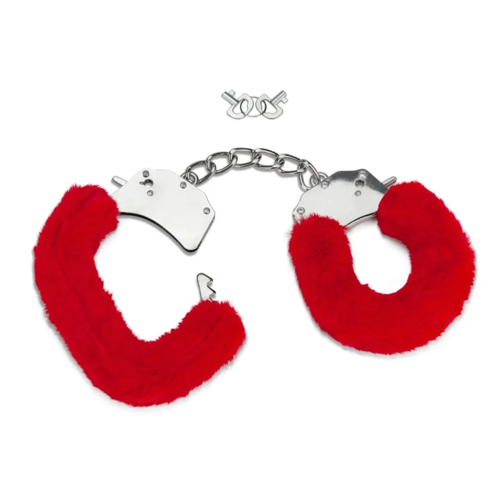 Me You Us Furry Handcuffs Red