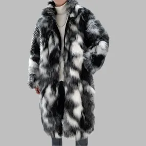 Men's Autumn Winter Thick Fur Coat - Casual Long Maxi Parka | Warm Loose Streetwear Windbreaker Jacket