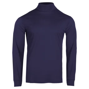 Men's Peach Skins Roll T-Neck - Navy