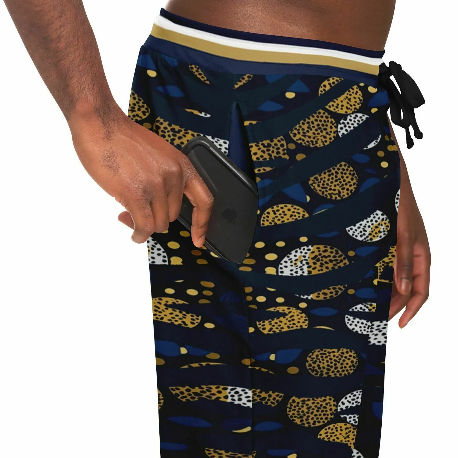 Midnight Galaxy Cheetah Spots Eco-Poly Unisex Joggers