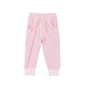 Mix And Match Girls Solid Pink Joggers