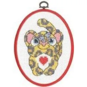 My First Kit - Leopard Cross Stitch Kit