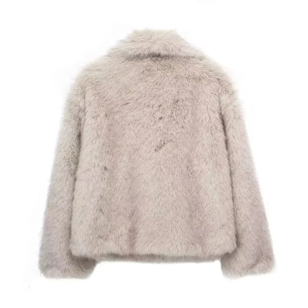 NAIDA | Oversized Faux Fur Coat