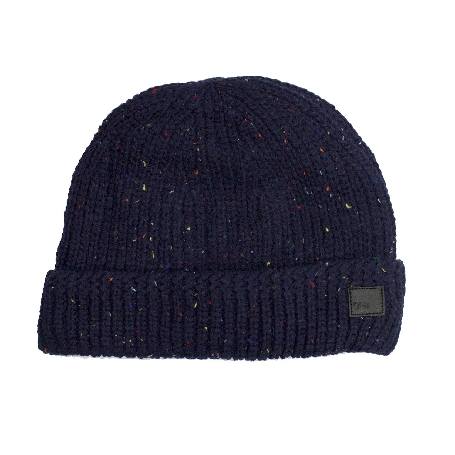 Navy Donegal Cable Knit Fur Lined Beanie