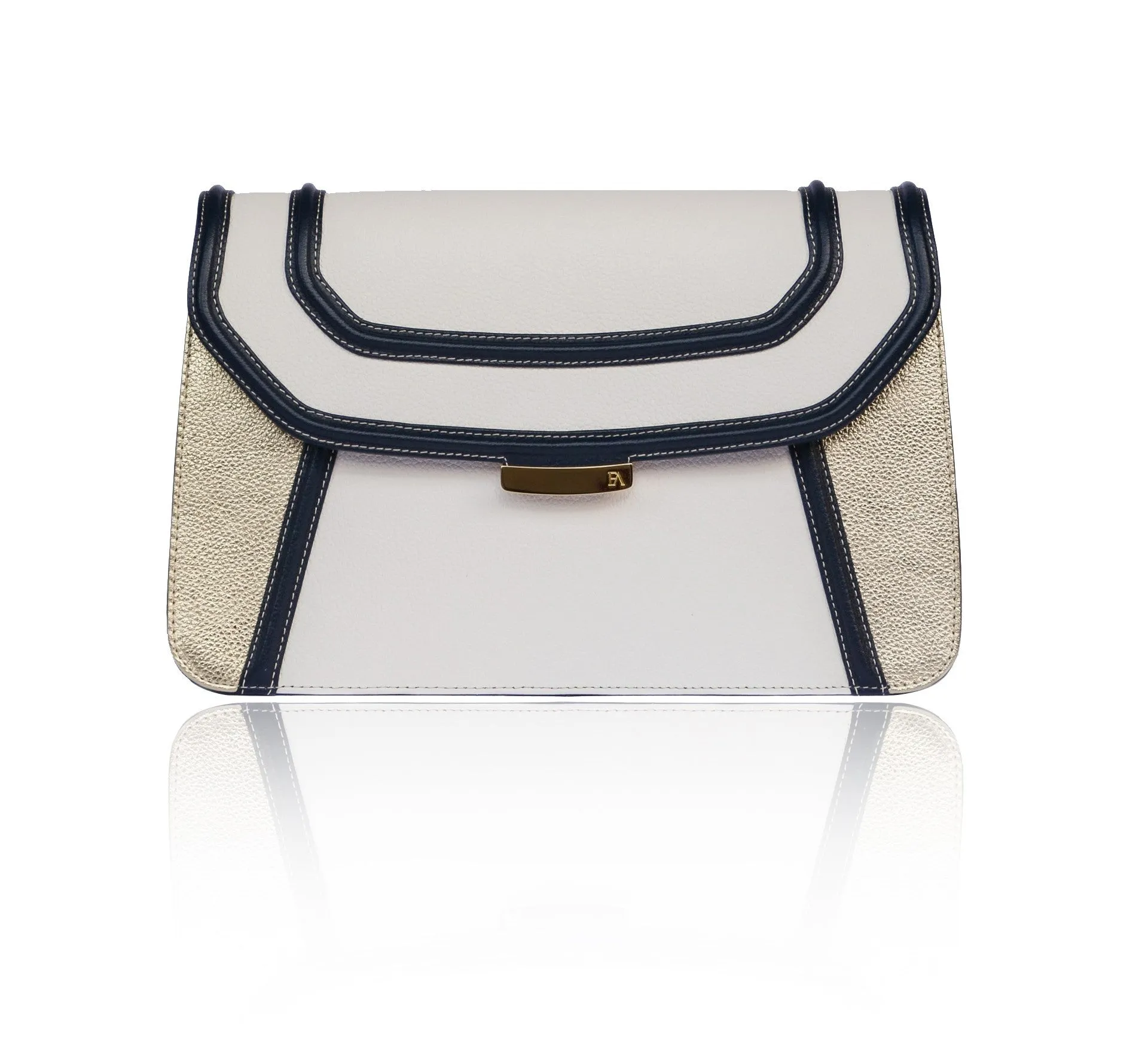 Navy Jeeda Clutch