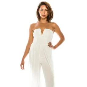 OFF SHOULDER ANGEL IVORY JUMPSUIT