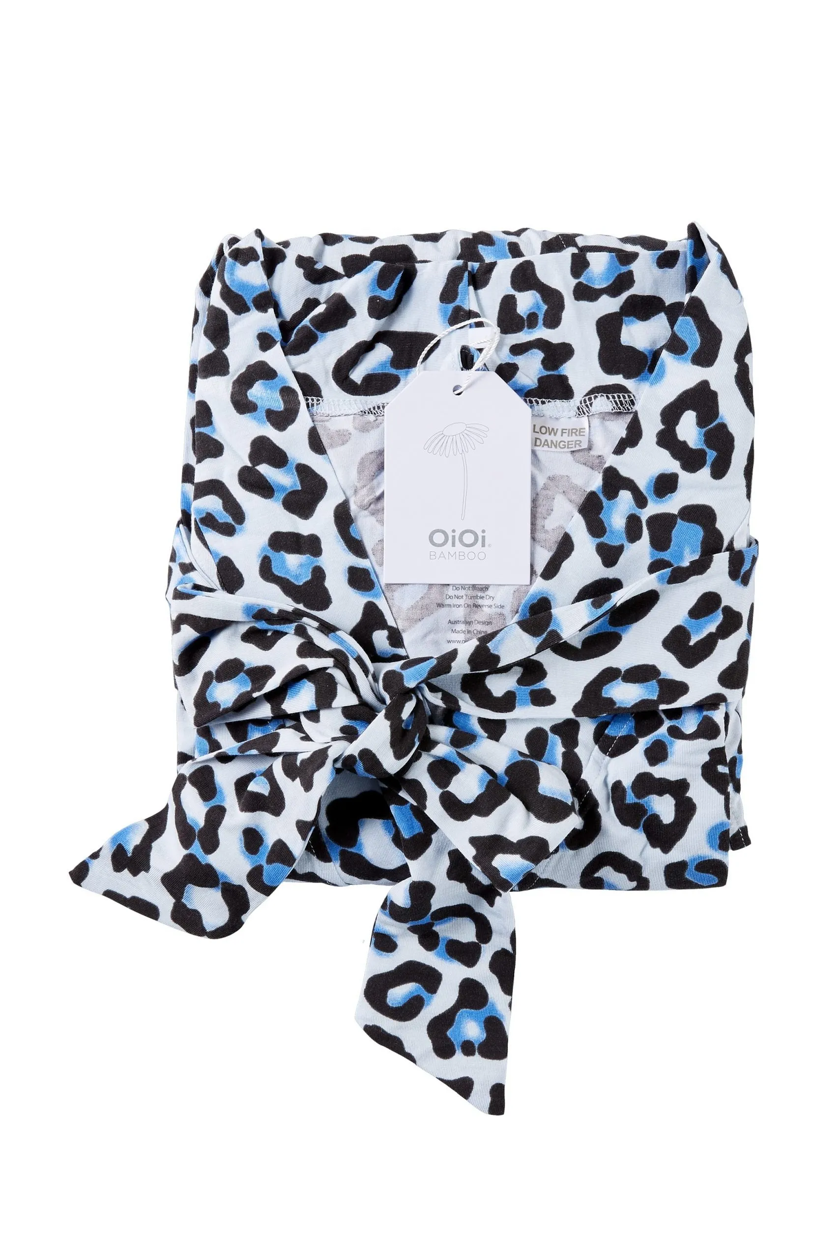 OiOi Mama Robe Blue Leopard