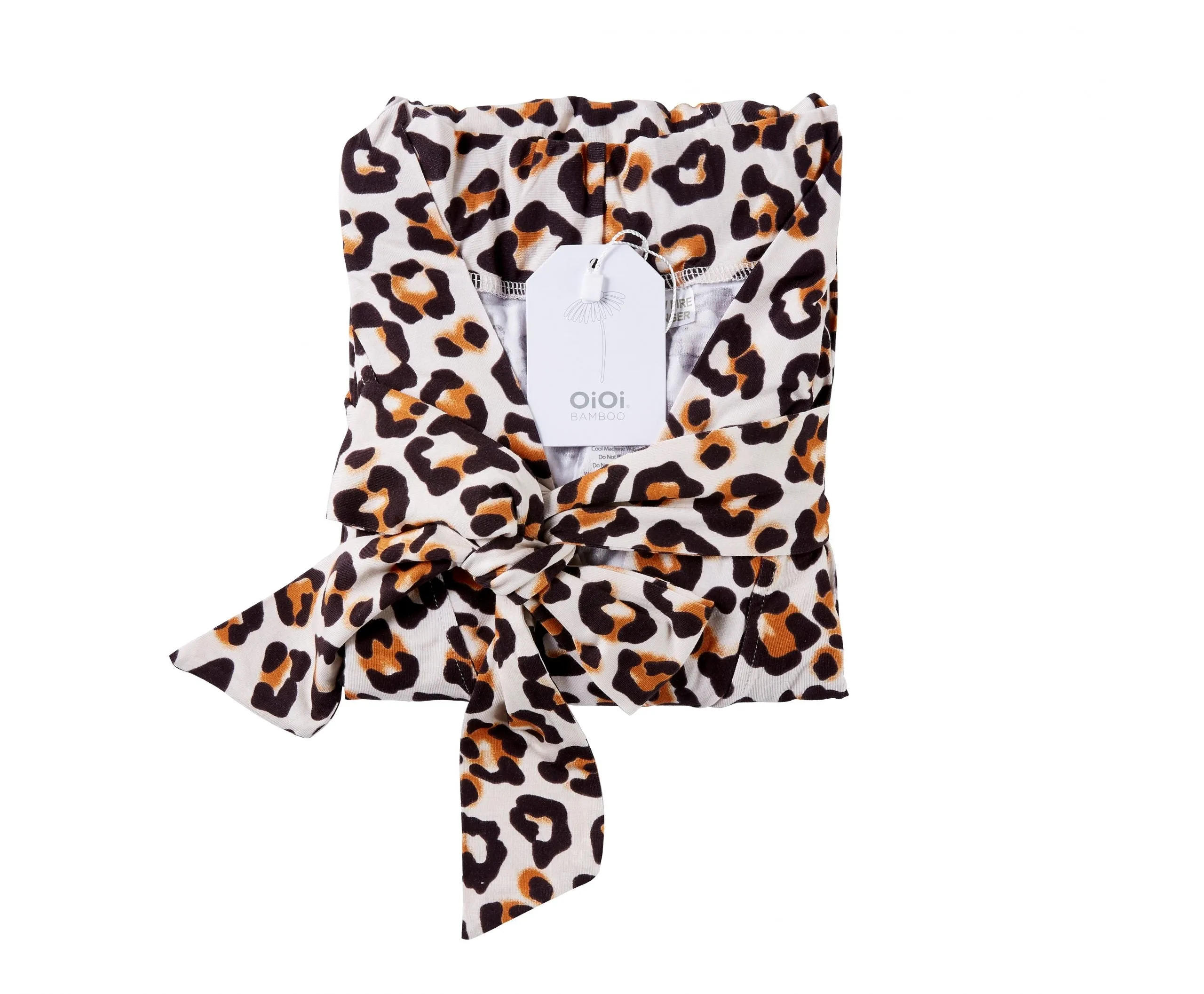 OiOi Mama Robe Natural Leopard