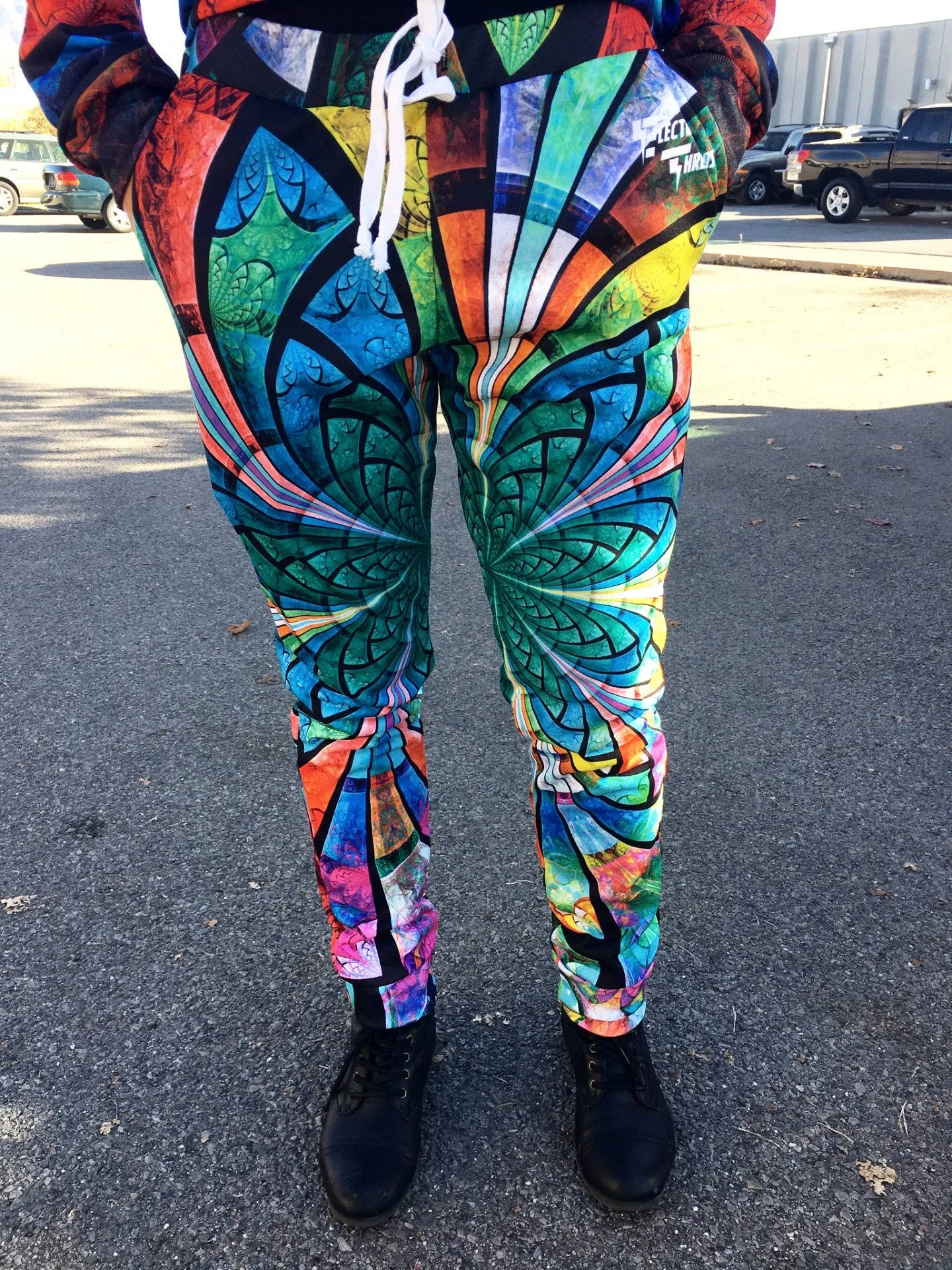 Optical Stained Glass Unisex Joggers