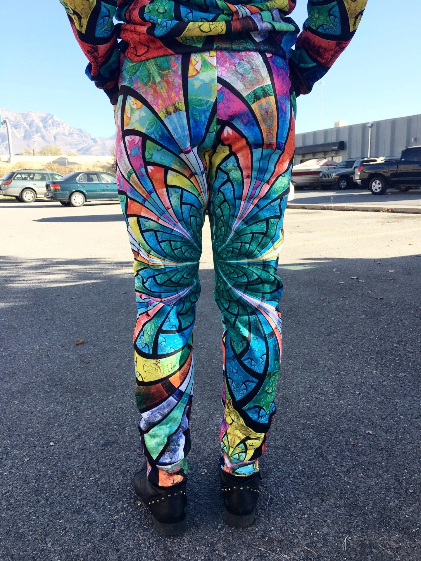 Optical Stained Glass Unisex Joggers