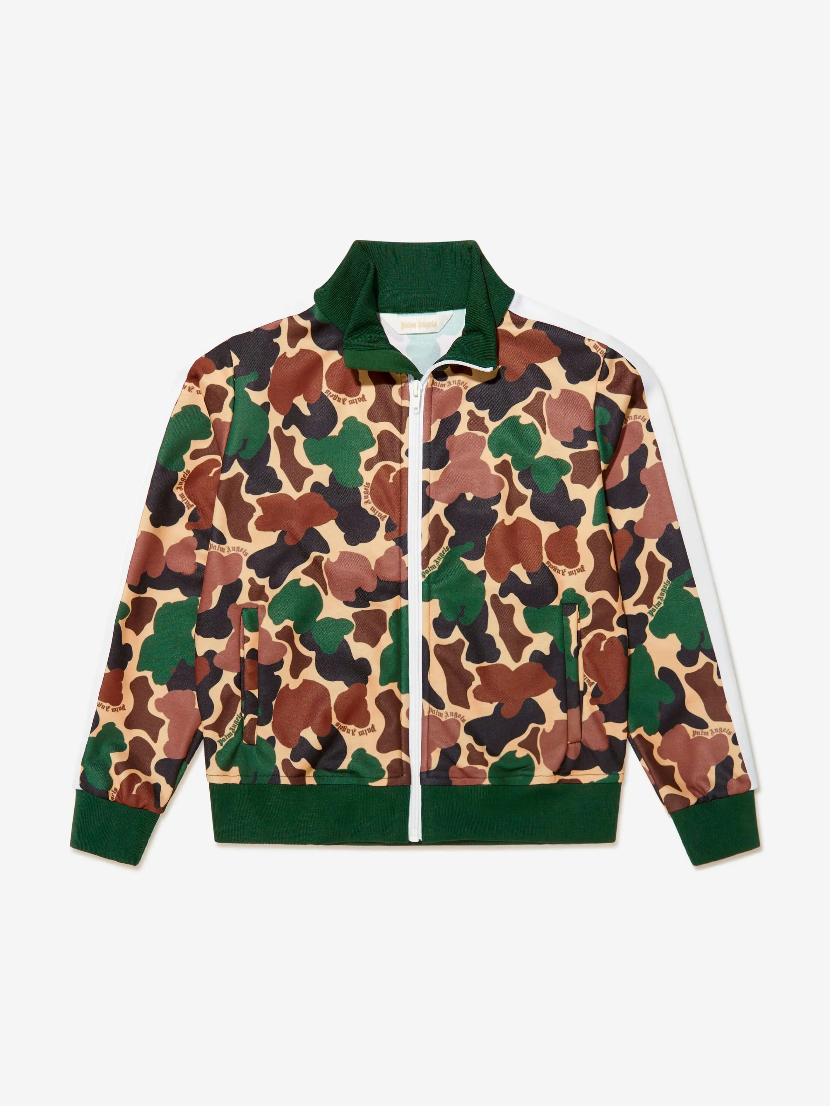 Palm Angels Boys Camouflage Print Track Jacket