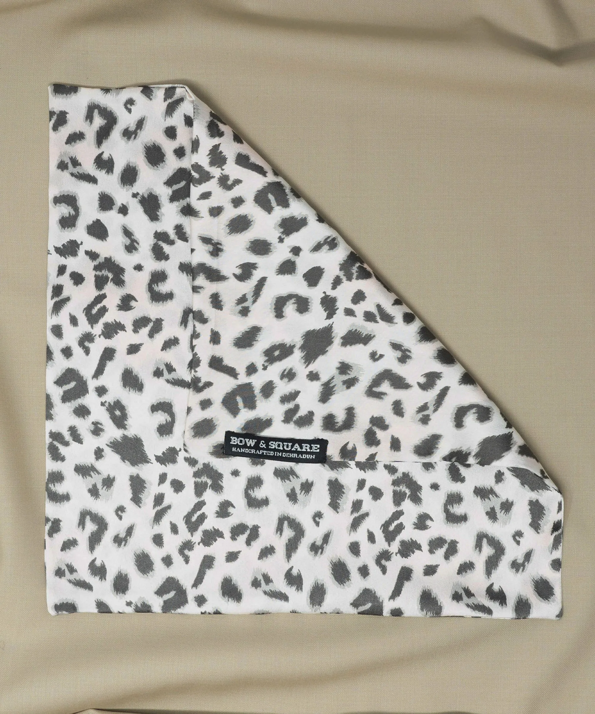 Pink Leopard Pocket Square