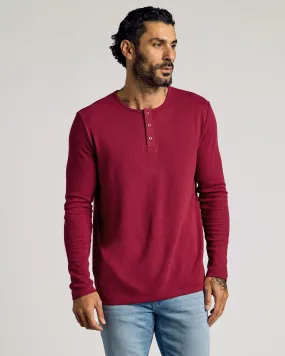 Pinot Waffle Long Sleeve Henley