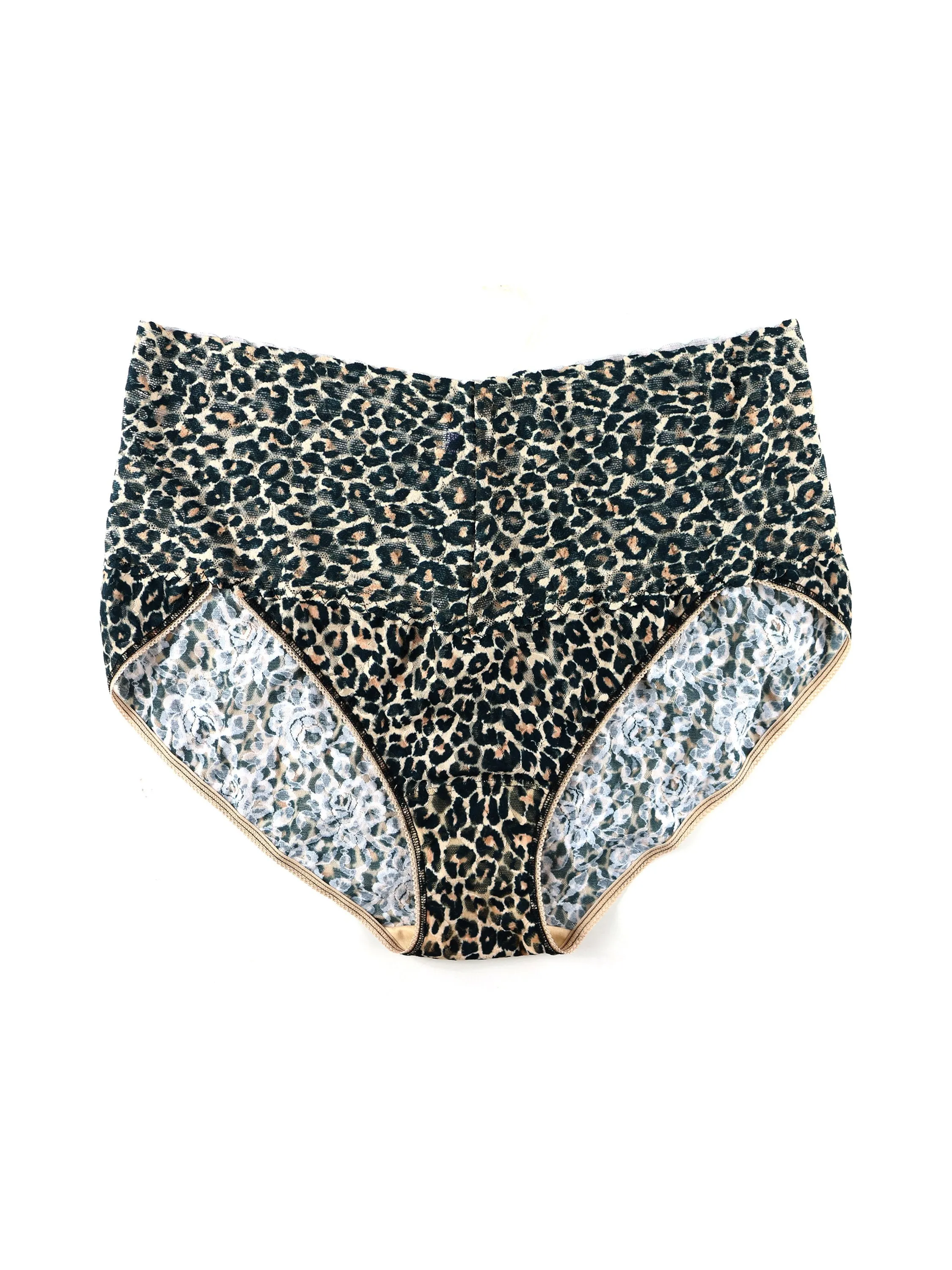 Plus Size Printed Retro V-Kini Classic Leopard